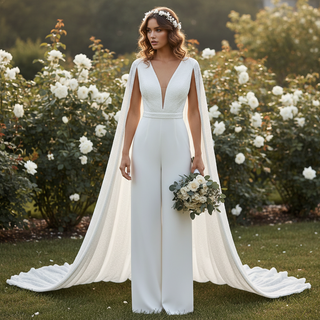 Image pour combinaison blanc mariage