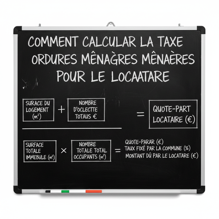 Comment calculer la taxe ordure ménagère pour le locataire sans se tromper : cas concrets et mises en situation