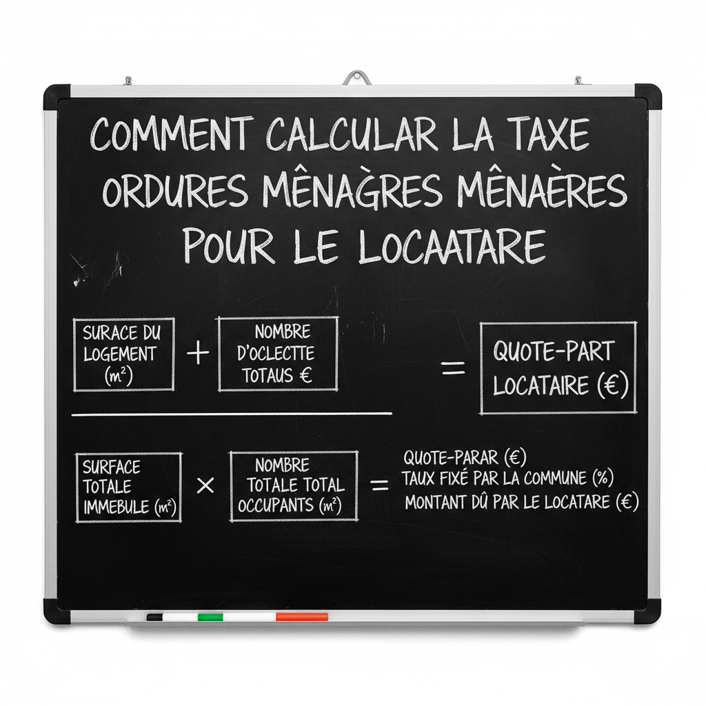 Image pour comment calculer la taxe ordure ménagère pour le locataire
