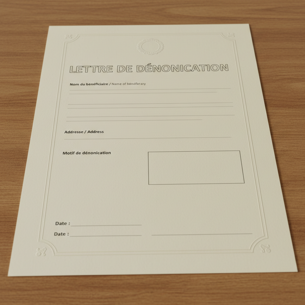 Image pour lettre de dénonciation caf