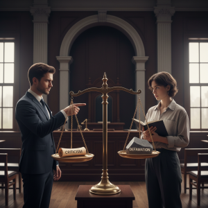 Image pour diffamation ou simple critique